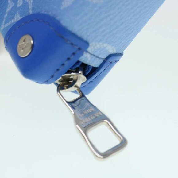 LOUIS VUITTON Monogram Clouds Soft Trunk Necklace Pouch Blue - Picture 7 of 16